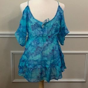 Lisa Blue WINGED ONES Gypsy Dress - Celestial Blue